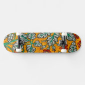 Betty's gelbe Blumen Skateboard (Horizontal)