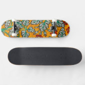 Betty's gelbe Blumen Skateboard (Horizontal)