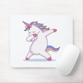 Betupfende Einhorn-Mausunterlage Mousepad (Mit Mouse)