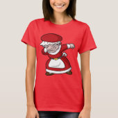 Betupfende Frau Klaus Christmas Dab T-Shirt (Vorderseite)