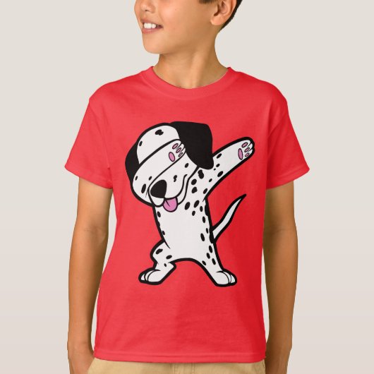 Betupfender Dalmatiner lustiger Dalmation T-Shirt (Vorderseite)