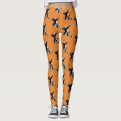 Betupfender Honigdachs Leggings (Vorderseite)