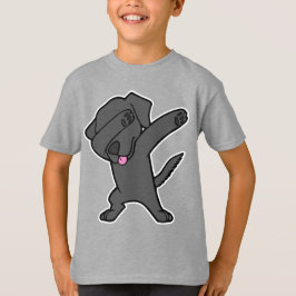 Betupfender schwarzer T-Shirt