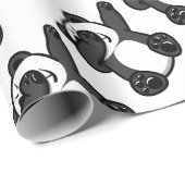 Betupfender Tier-Panda Geschenkpapier (Rolleneckpunkt)