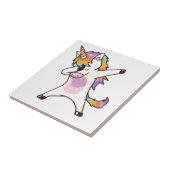 Betupfendes Einhorn, Geschenke für Mädchen Fliese (Seite)