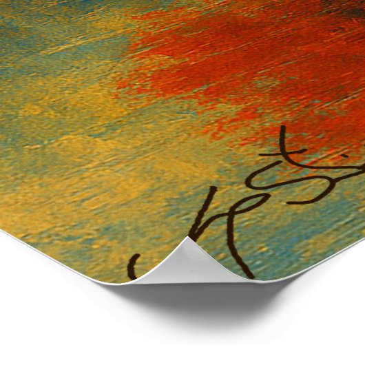 Between Fire and Frost Landscape Poster (Ecke)