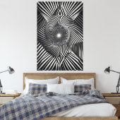 Between Lines and Dimensions Leinwanddruck (Insitu (Schlafzimmer))