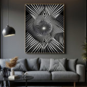 Between Lines and Dimensions Leinwanddruck