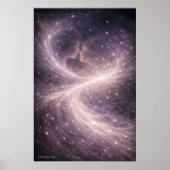 Between Quiet Stars – Dreamy Celestial Love Art Poster (Vorne)