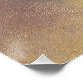 Between Shores: Zen Ma Abstract | Indigo Ochre Poster (Ecke)