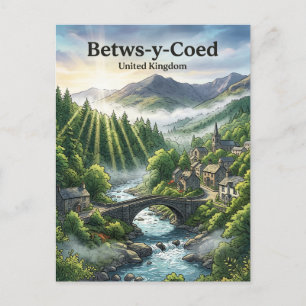 Betws-y-Coed Vereinigtes Königreich Postkarte