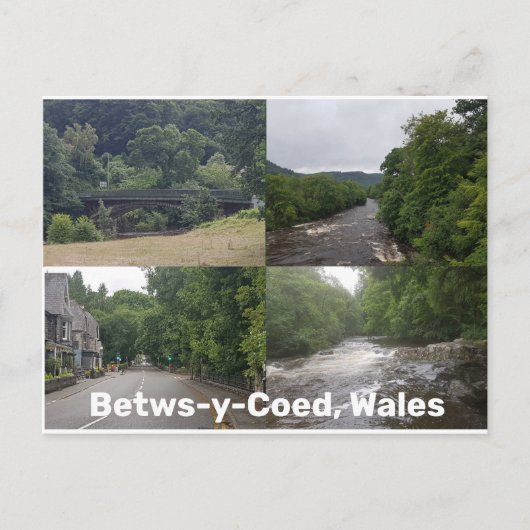 Betws-y-Coed, Wales Postkarte (Vorderseite)
