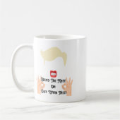 Beuge das Knie oder raus mit dir Trump Potus USA  Kaffeetasse (Links)
