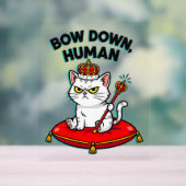 beugen Menschen Acrylschild (Neutral)