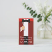 beugen Sie Krawatte Visitenkarte (Stehend Vorderseite)