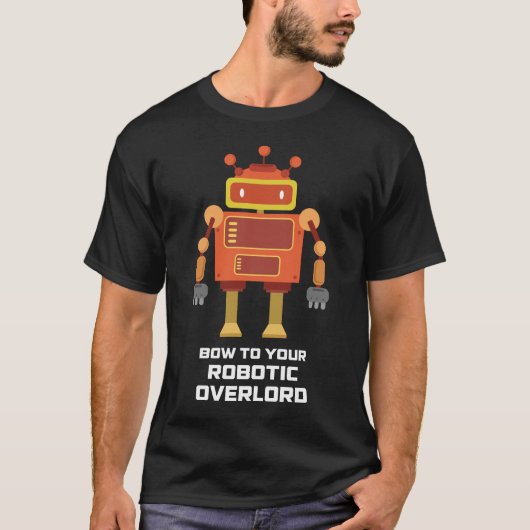 Beugen Sie zu Ihrem lustigen Roboter-Shirt des T-Shirt (Vorderseite)