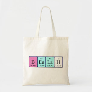 Beulah Namen-Taschentasche periodischer Tabelle Tragetasche