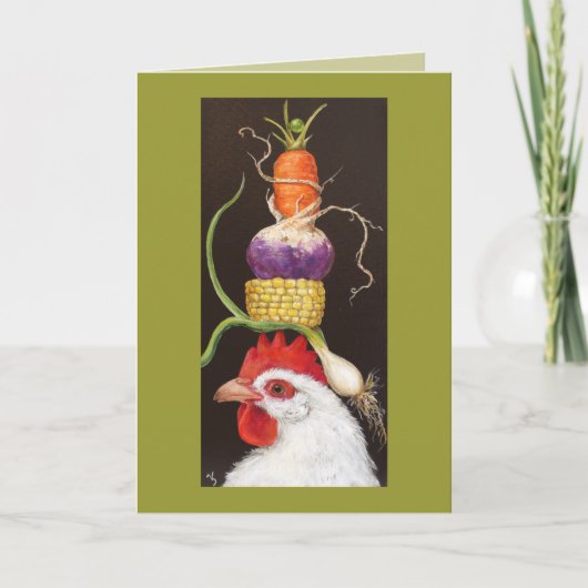 Beullah mit Veggie-Hut-Karte Karte (Vorderseite)