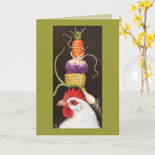 Beullah mit Veggie-Hut-Karte Karte (Gelbe Blume)