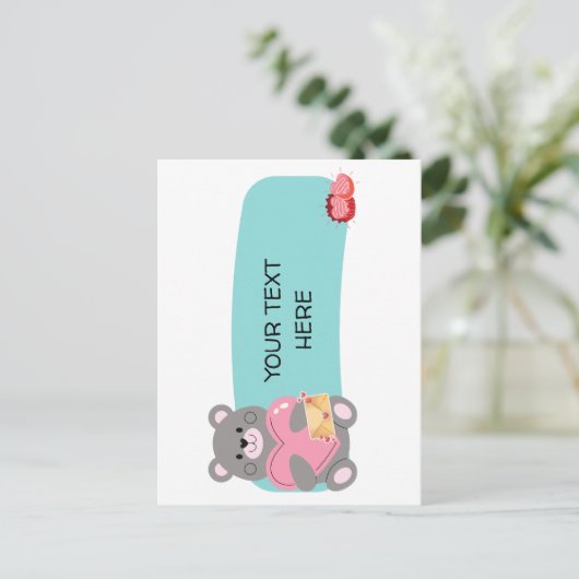 BEUNRUHIGBAR POSTKARTE (Stehend Vorderseite)