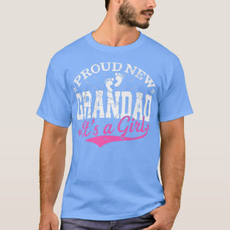 Beunruhigend Gender Offenbarung Proud New Grandad T-Shirt