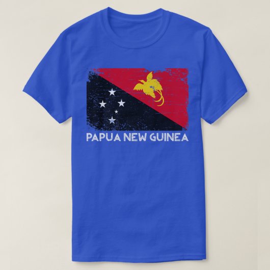 Beunruhigend Papua Neue Guinea Flag Männer Frauen  T-Shirt (Design vorne)