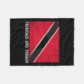 Beunruhigend Patriotic Trinidad und Tobygo Flag Tr Fleecedecke (Vorderseite (Horizontal))