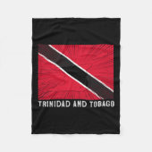 Beunruhigend Patriotic Trinidad und Tobygo Flag Tr Fleecedecke (Vorderseite)