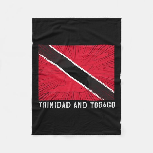 Beunruhigend Patriotic Trinidad und Tobygo Flag Tr Fleecedecke (Vorderseite)