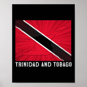 Beunruhigend Patriotic Trinidad und Tobygo Flag Tr Poster