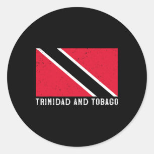 Beunruhigend Patriotic Trinidad und Tobygo Flag Tr Runder Aufkleber