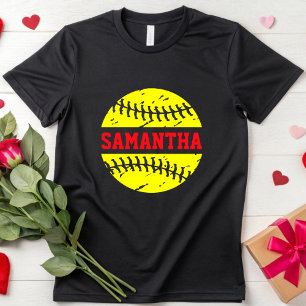 Beunruhigend Softball Individuelle Name Softball M T-Shirt