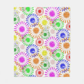 Beunruhigende Blume Burst Sherpa Blanket Fleecedecke (Vorderseite)