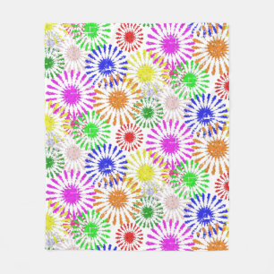 Beunruhigende Blume Burst Sherpa Blanket Fleecedecke