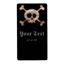 Beunruhigende Schädelknochen Halloween-Party Weine