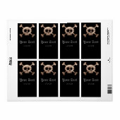 Beunruhigende Schädelknochen Halloween-Party Weine (Vorne)