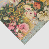 Beunruhigende Vintage Blumendekoupage Seidenpapier (Detail)