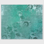 Beunruhigende Vintage Blütenstaube Geschenkpapier (Flach)