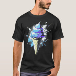 Beunruhigender Abstrakter Eiscreme-Spritzer T-Shirt