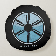 Beunruhigender kosmischer Raum Blue Ombre SciFi Fu