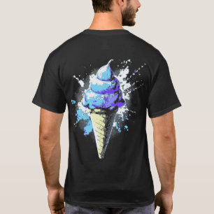 Beunruhigender Spritzer für Abstrakte Eiscreme, vo T-Shirt