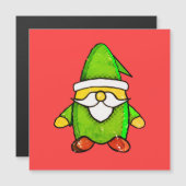 Beunruhigender Vintager Zeitungsprint Grüner Genom Magnetkarte (Vorne/Hinten)