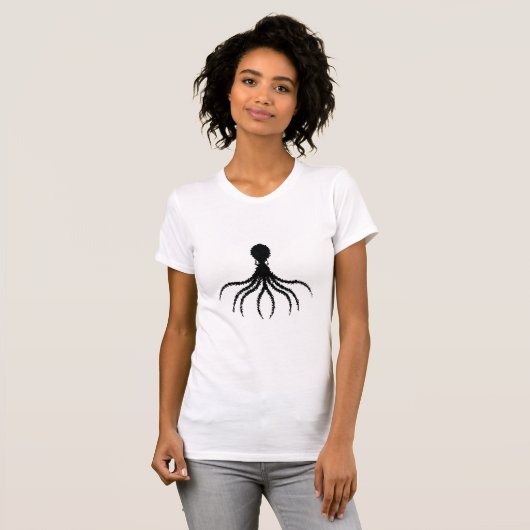 Beunruhigendes Octopus-Design - Frauen-Bella+Leinw T-Shirt (Vorne ganz)