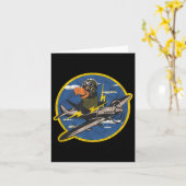 Beunruhigendes Pilotprogramm für Vintage Patch-Käm Karte (Gelbe Blume)