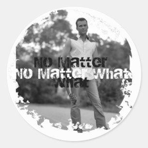 Beunruhigt 2 runden Aufklebern Runder Aufkleber