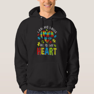 beunruhigt bin ich seine Stimme, er ist mein Herz Hoodie