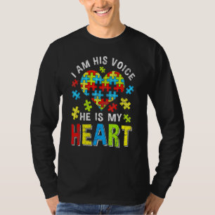 beunruhigt bin ich seine Stimme, er ist mein Herz  T-Shirt