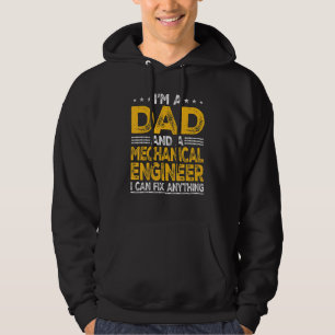 Beunruhigt bin ich Vater und Maschinenbauingenieur Hoodie