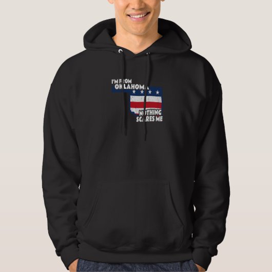 Beunruhigt bin ich von Oklahoma Zuhause Staat Ok Hoodie (Vorderseite)