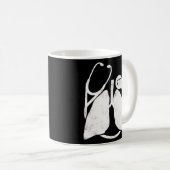 Beunruhigt für Atemtherapeut Kaffeetasse (VorderseiteRechts)